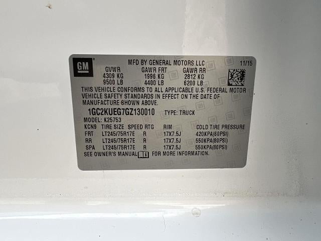 2016 Chevrolet Silverado 2500 HD Work Truck