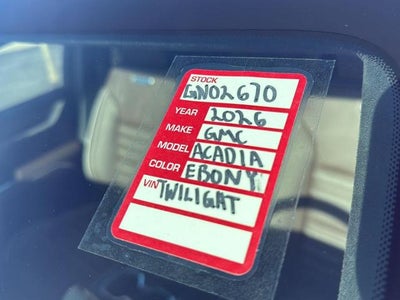 2026 GMC Acadia Denali Ultimate