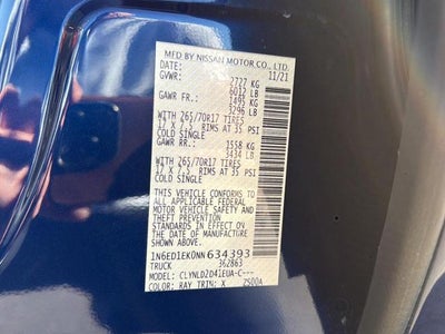 2022 Nissan Frontier PRO-4X