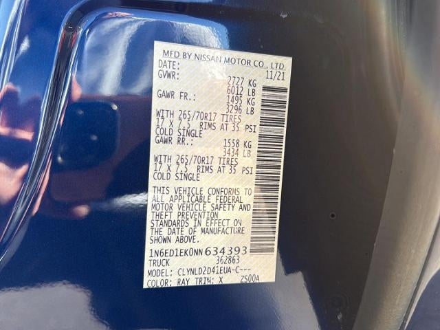 2022 Nissan Frontier PRO-4X