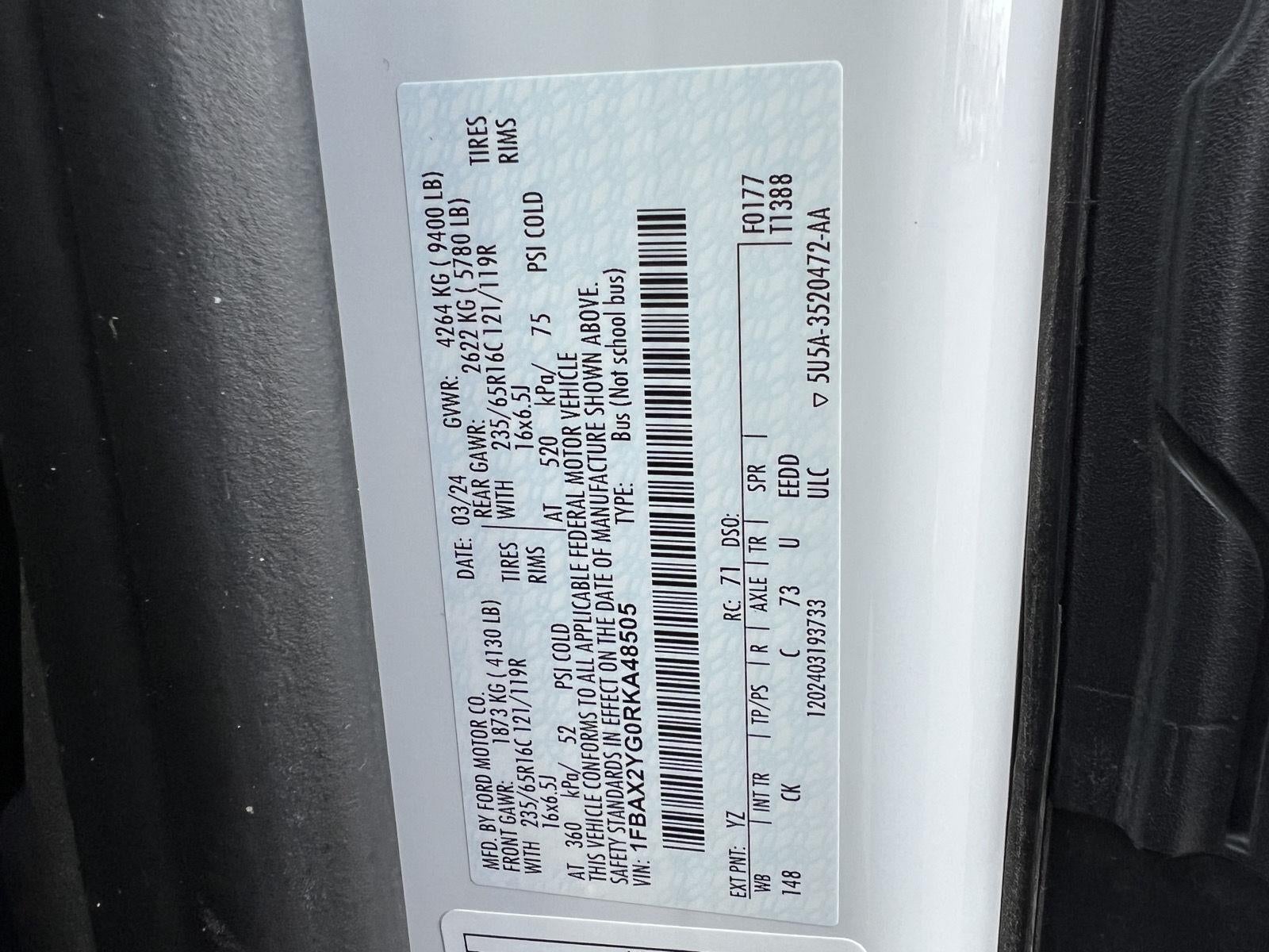 2024 Ford Transit Passenger Wagon XLT