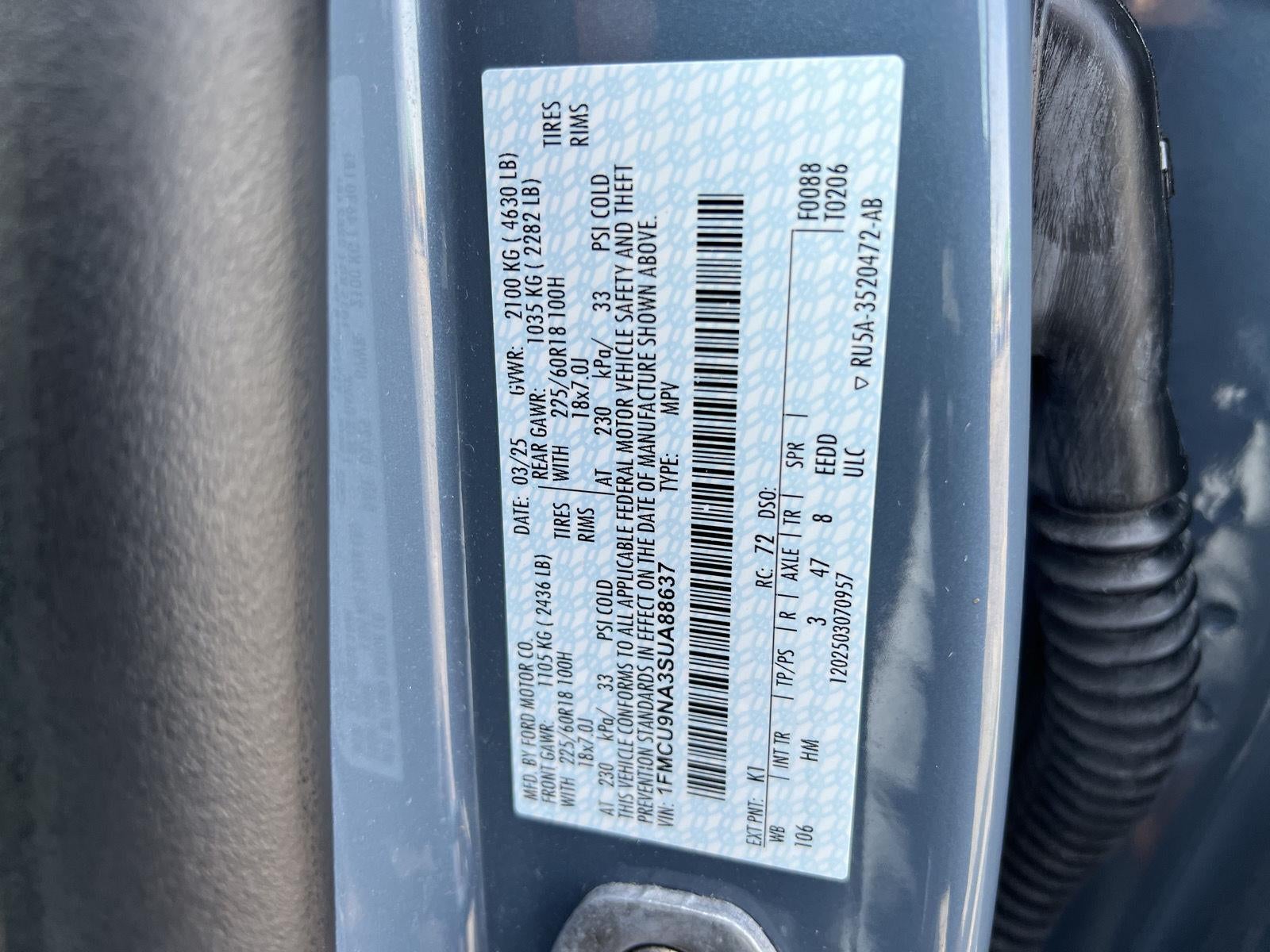 2025 Ford Escape ST-Line Select