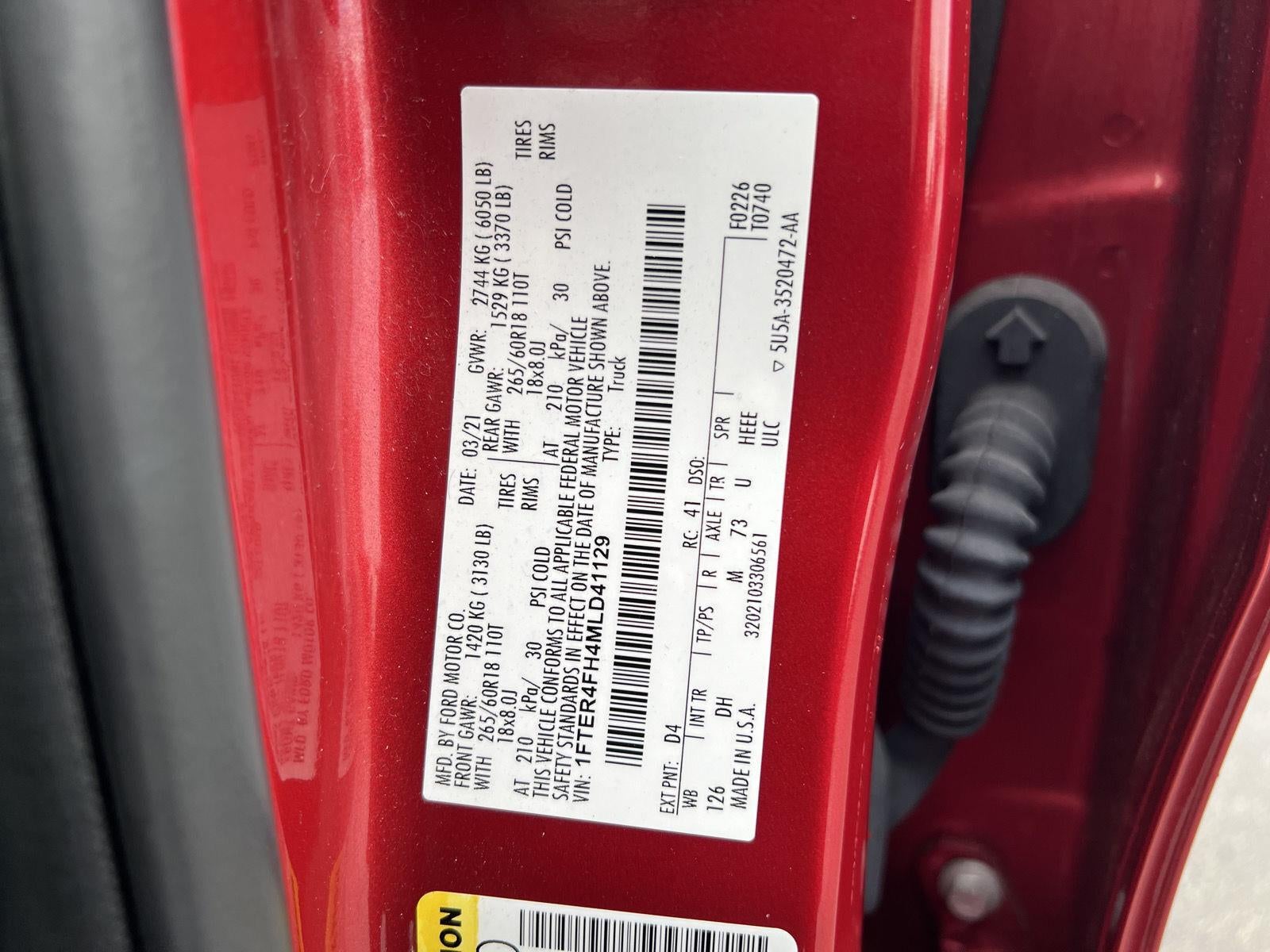 2021 Ford Ranger LARIAT