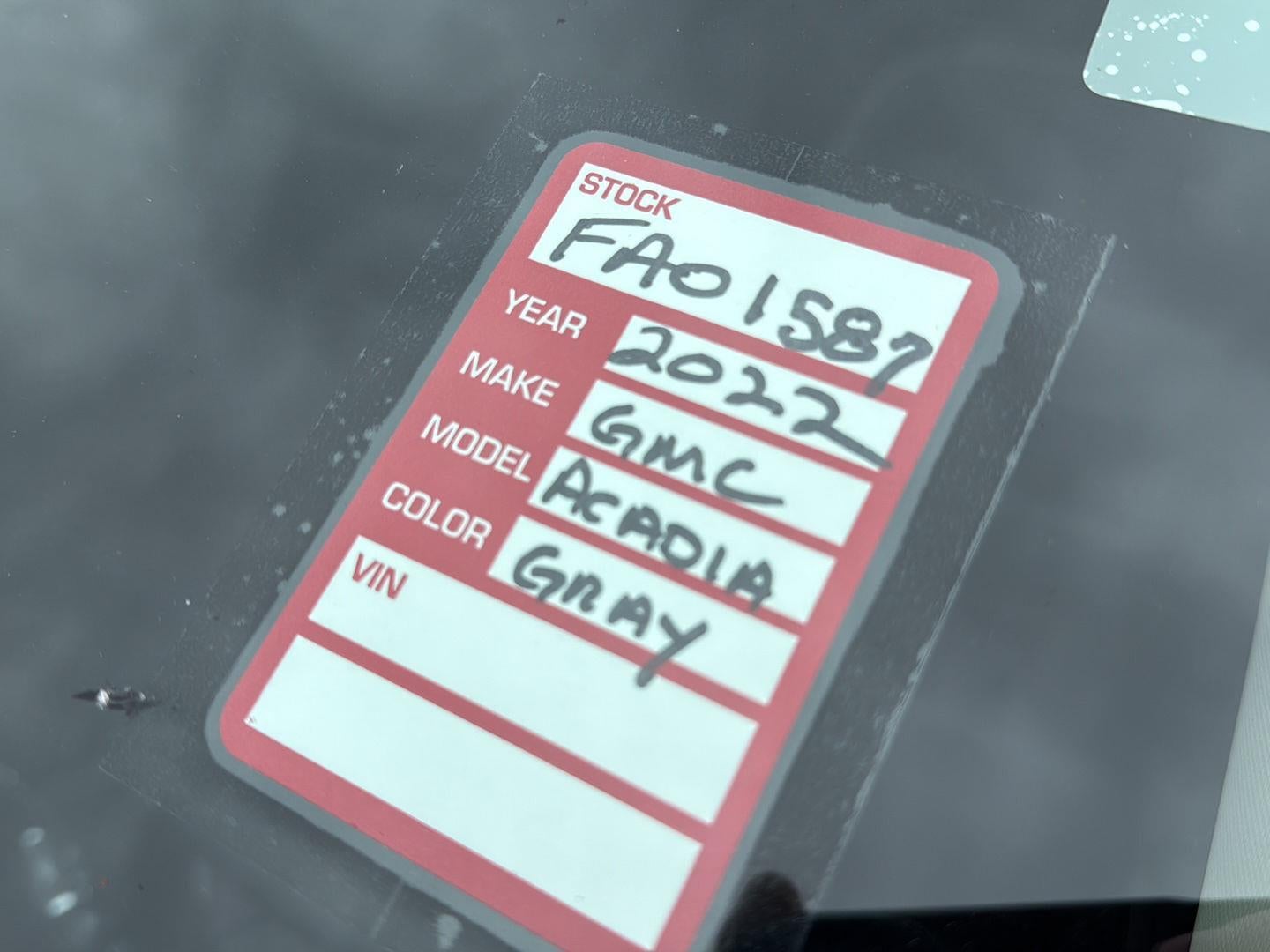 2022 GMC ACADIA DNLI