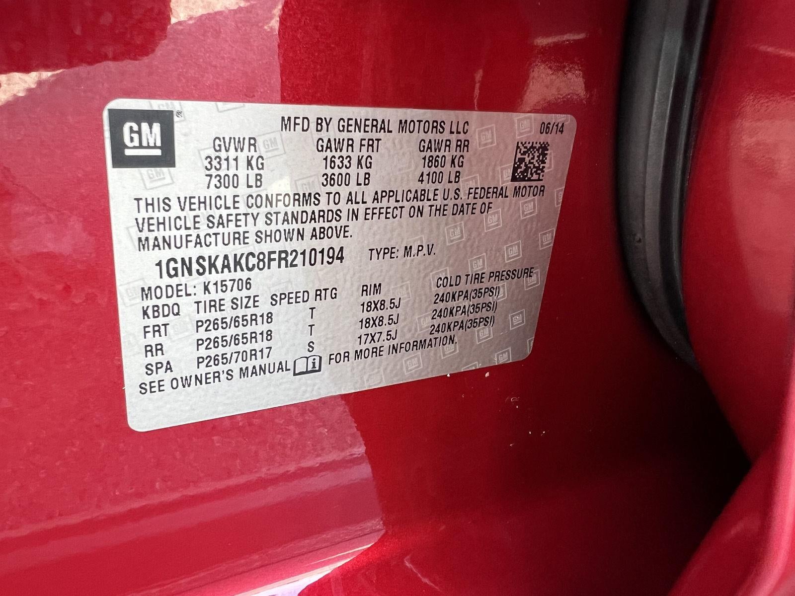 2015 Chevrolet Tahoe LS