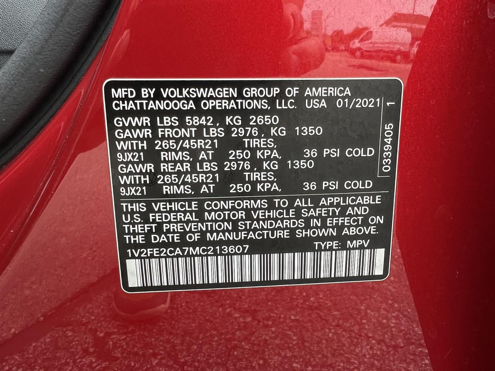 2021 Volkswagen Atlas Cross Sport 3.6L V6 SEL Premium R-Line