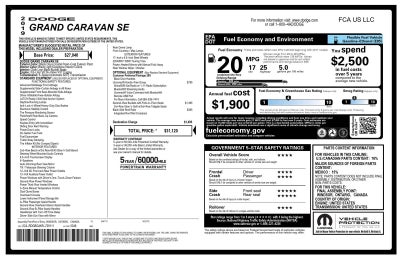 2019 Dodge Grand Caravan SE
