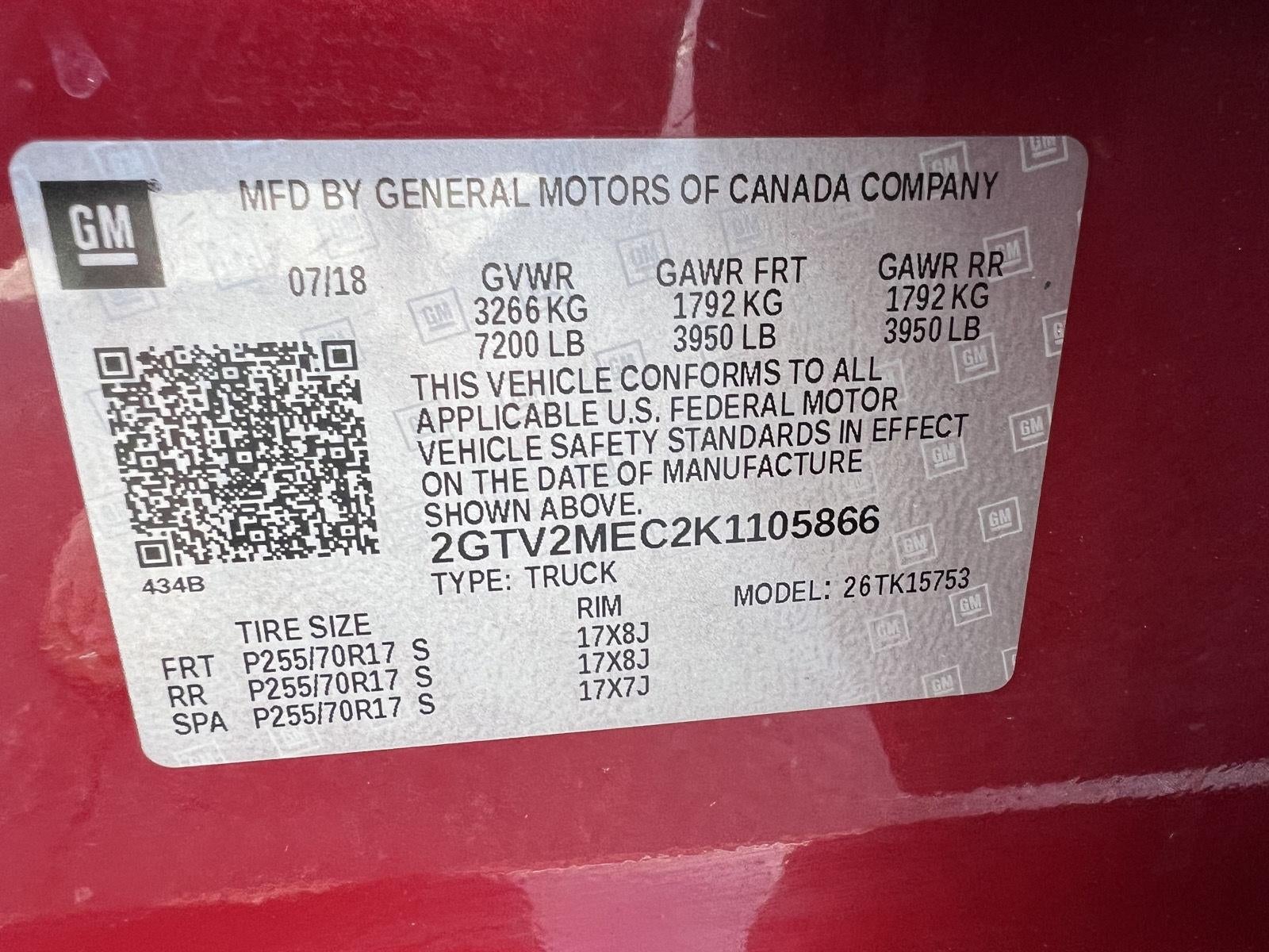 2019 GMC Sierra 1500 Limited SLE