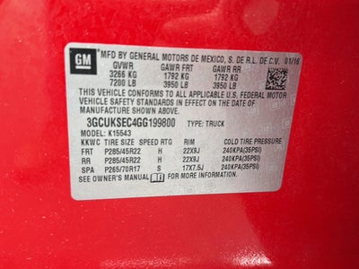 2016 Chevrolet SILVERADO 1500 LTZ