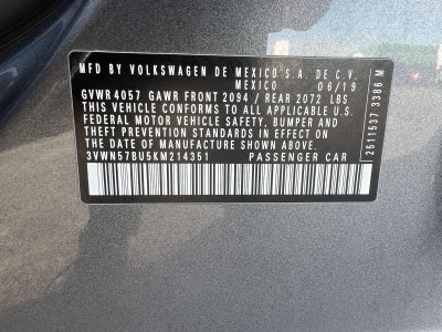 2019 Volkswagen Jetta S