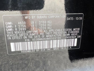 2021 Subaru Legacy Premium