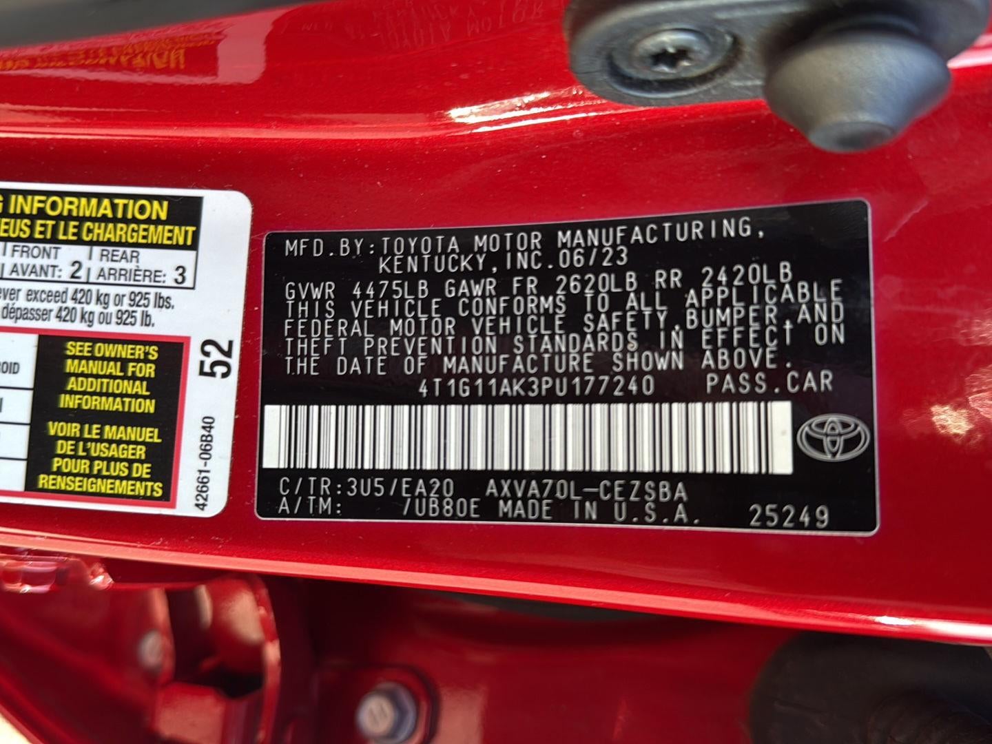 2023 Toyota Camry SE