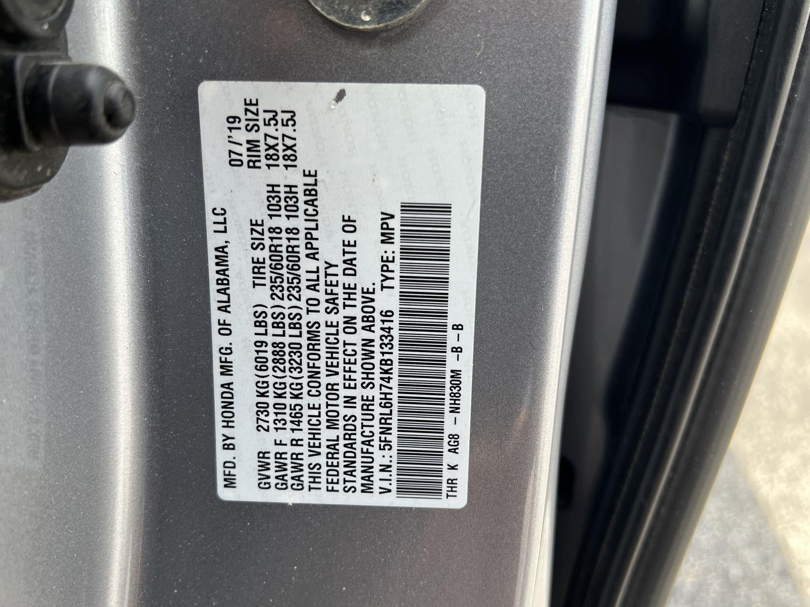 2019 Honda Odyssey EX-L