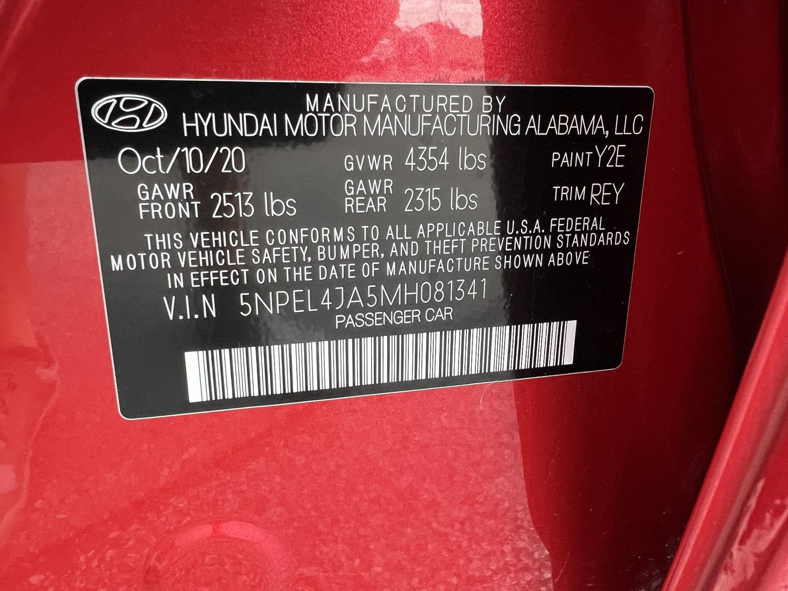 2021 Hyundai Sonata SEL