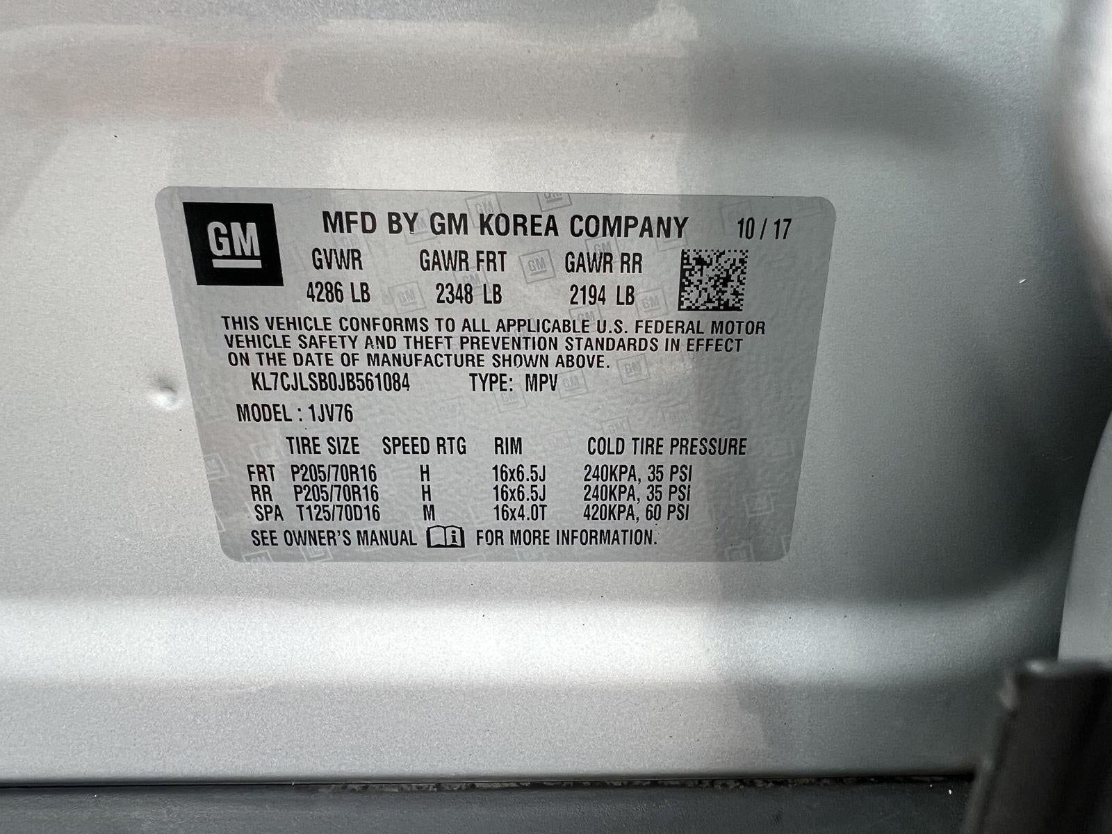 2018 Chevrolet Trax LT